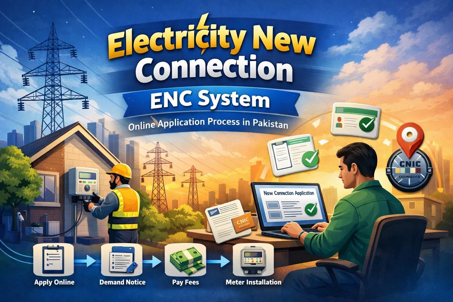 Electricity New Connection (ENC) System – Complete Online Application Guide (Pakistan)