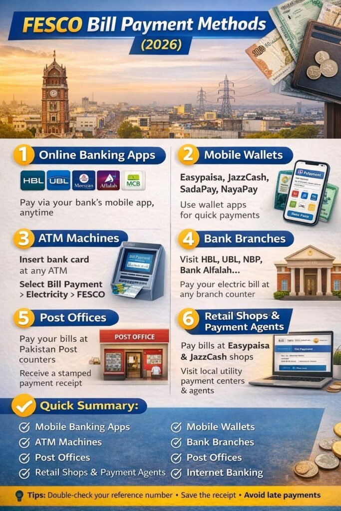 FESCO Bill Payment Methods