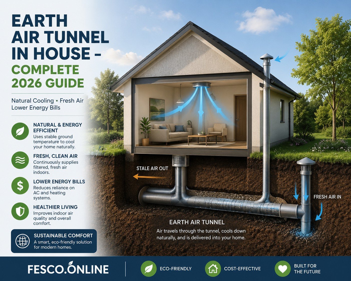 Earth Air Tunnel in House