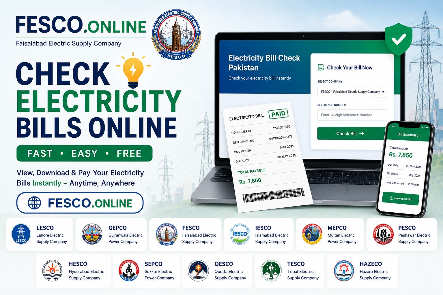 Electricity Bills Online