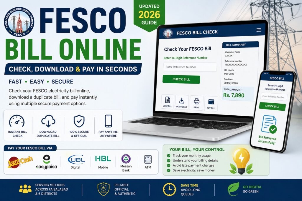FESCO Bill Online – Complete 2026 Guide